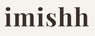 Logo with the text 'imishh' in a stylized font on a beige background